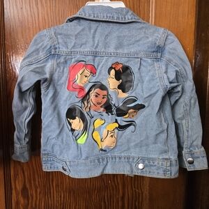 Girls Disney Princess Denim Jacket Size 3-4
